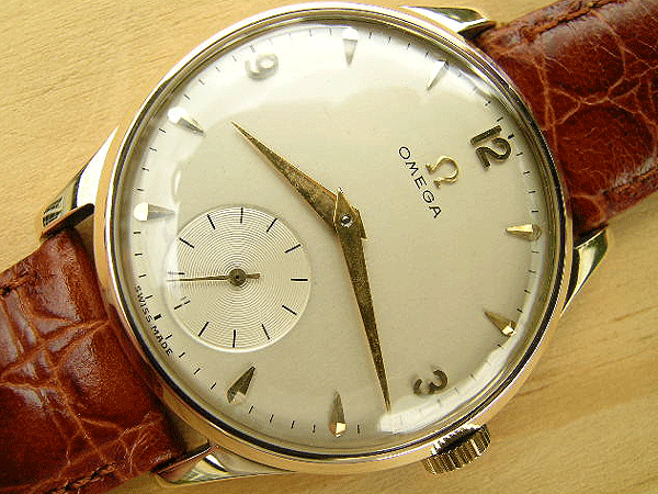 omega classic gold watch